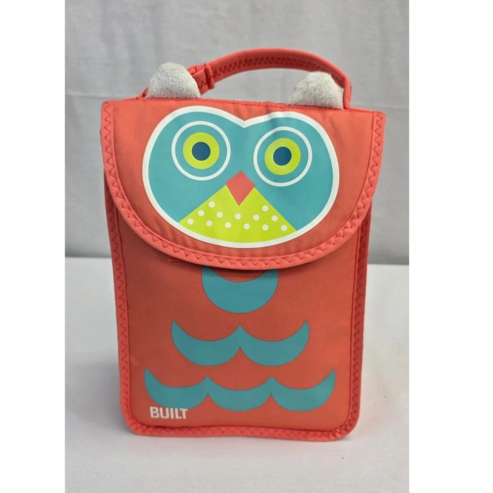 BUILT NY Big Apple Buddies Olivia Owl Insulated Lunch Sack Orange BAB1-OWL